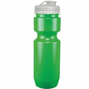 22 Oz. Bike Bottle w/ Flip Top Lid - Solid Colors
