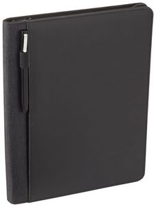 Vienna Heathered Zippered Padfolio with FSC® Mix Paper