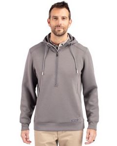 Cutter & Buck Roam Eco Half Zip Recycled Mens Hooded Pullover
