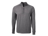 Cutter & Buck Adapt Eco Knit Heather Mens Big & Tall Quarter Zip Pullover