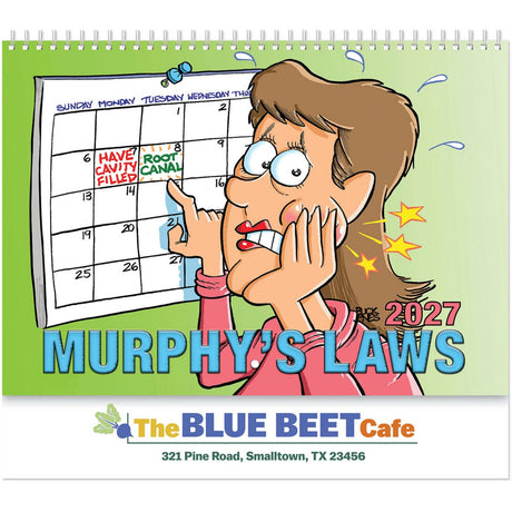 Full Colour Murphy's Law Spiral Wall Calendar