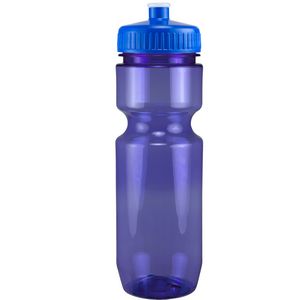 22 Oz. Translucent Bike Bottle w/ Push Pull Lid