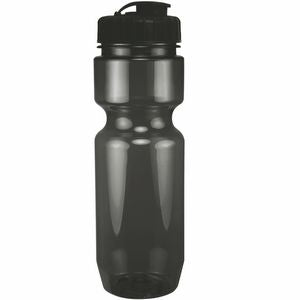 22 Oz. Translucent Bike Bottle w/ Flip Top Lid