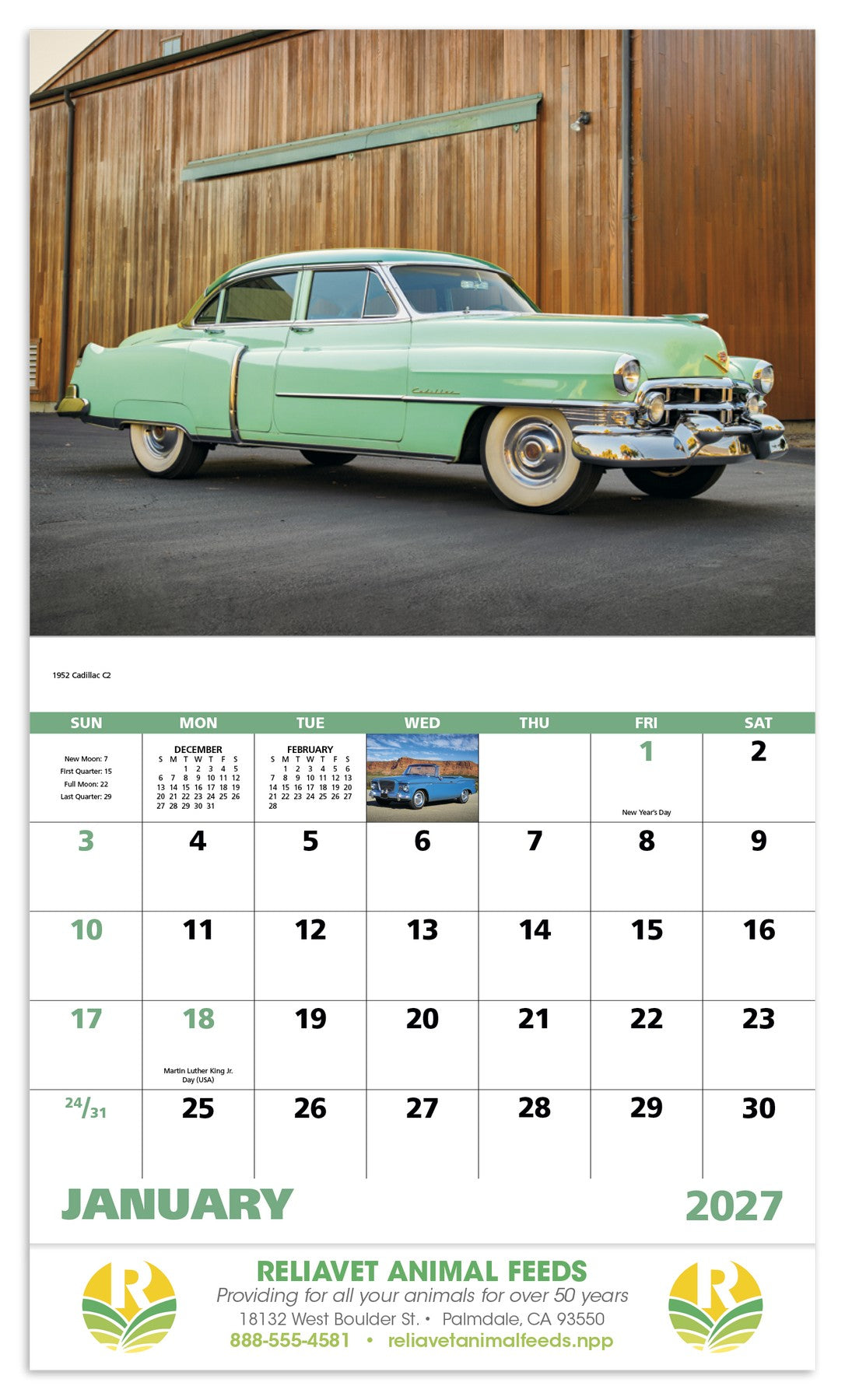 Good Value Classic Autos - Stapled Calendar open image
