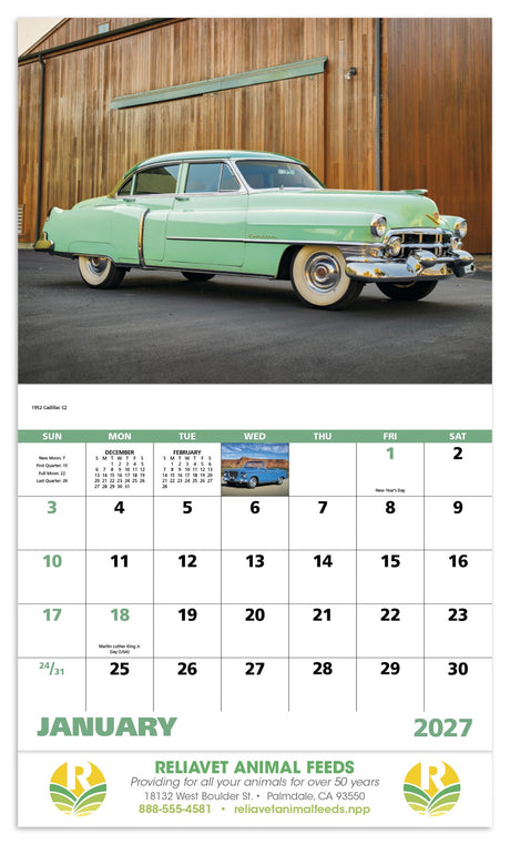 Good Value Classic Autos - Stapled Calendar open image