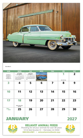 Good Value™ Classic Autos - Stapled Calendar
