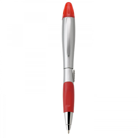 Silver Blossom Ballpoint Penhighlighter