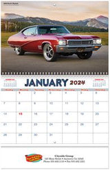 Full Colour Muscle Cars Spiral Wall Calendar