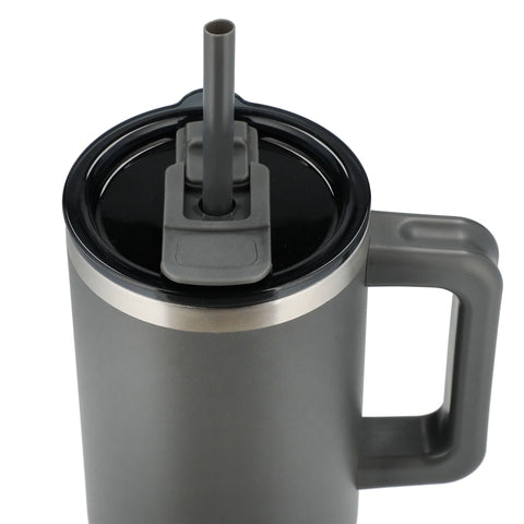 Pinnacle 40 oz Vacuum Insulated Eco-Friendly Travel Tumbler With Straw