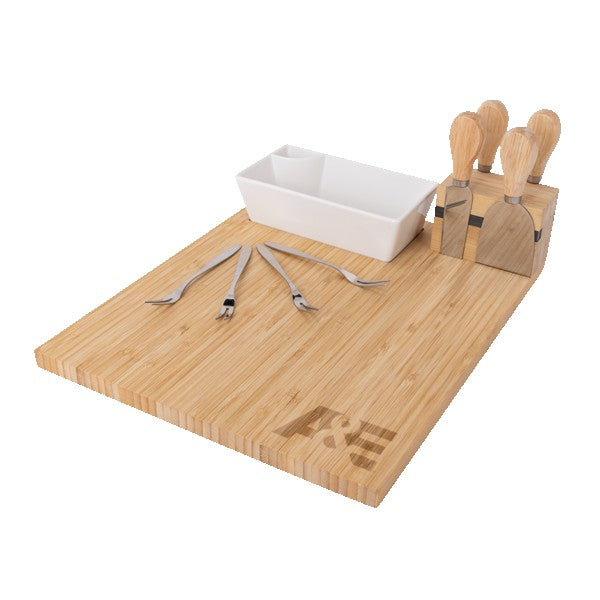 Charcuterie Board w/Bowl, Utensils, & Forks