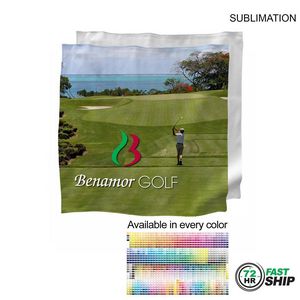 72 Hr Fast Ship - Microfiber Dri-Lite Suede Shammy Cooling Towel, 15x15, Sublimated Edge to Edge