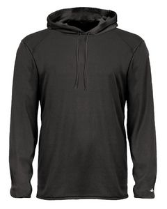 Badger Sport Unisex B-Core Long-Sleeve Performance Hooded T-Shirt