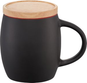 Hearth Ceramic Mug with Wood Lid/Coaster 15oz