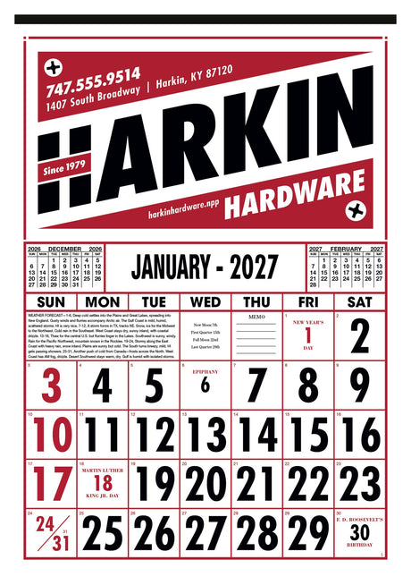 Skinner & Kennedy Commercial 12-Sheet Calendar image