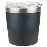 9 Oz. Stainless Steel Rocks Tumbler w/ Slide 'n Sipp Lid