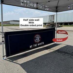 Half Side Wall for 10x10 Tent Kit, Sublimated, Double Sided Print