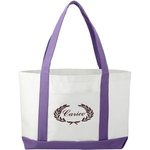 000271 Large Canvas Boat Tote Bag