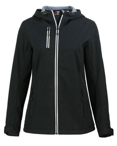 Clique Telemark Eco Stretch Softshell Full Zip Womens Hooded Jacket