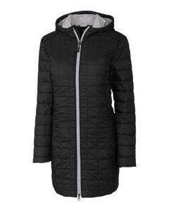 Cutter & Buck Rainier PrimaLoft? Womens Eco Insulated Hooded Long Coat