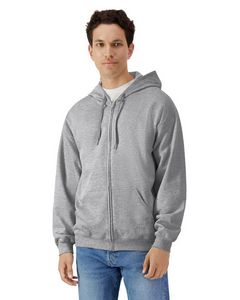 Gildan Unisex Softstyle Fleece Full Zip Hooded Sweatshirt