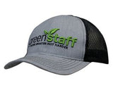 Light Brushed Poly Cotton Marle Cap w/Honeycomb Mesh