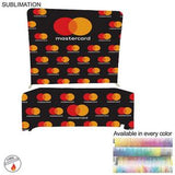 000585 Tradeshow Booth Package Supreme, 8' EuroFit Wall Display and PREMIUM 6' Sublimated Tablecloth