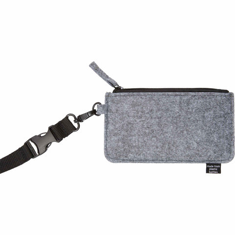 THE GOODS™ Recycled Felt Lanyard Wallet