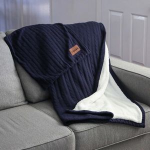 000016 Sweater Weather Sherpa Blanket W/ Pillowcase
