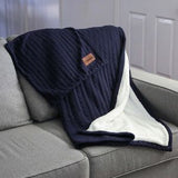 000016 Sweater Weather Sherpa Blanket W/ Pillowcase