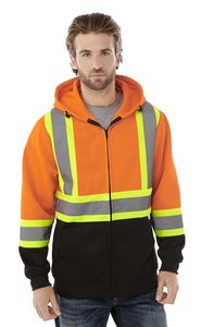 Ho-Vis Orange/Black/Silver/Yellow Blank Lifestyle View