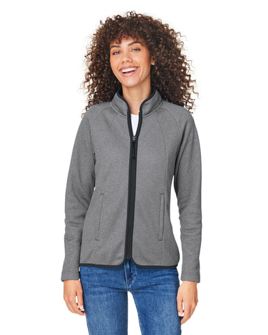 Core 365™ Women's Venture Heathered Stripe Full-Zip Jacket