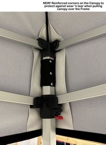 000550  Premium Sublimated Tent Kit 10', Includes Premium 40mm Aluminum Frame, Canopy, Case, Grass Stake Kit