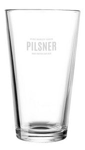 Mixing Glass 20oz clear - Etched