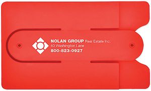 Silicone Phone Wallet w/Stand