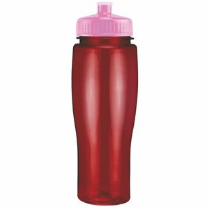 24 Oz. Contour Translucent Bottle w/ Push Pull Lid
