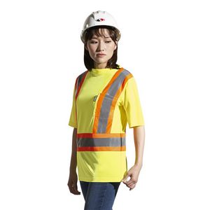 Hi-Vis Yellow/Silver/Orange Blank Lifestyle View