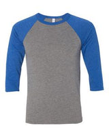 Gray/True Royal Blue Triblend Blank