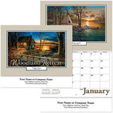 Woodland Retreat Stapled Wall Calendar