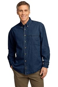 Port & Company® Long Sleeve Value Denim Shirt
