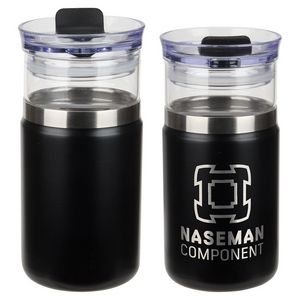 Tamari 12 oz Glass Tumbler & Vacuum Insulated Cooler