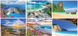 Full Colour Beaches Spiral Wall Calendar