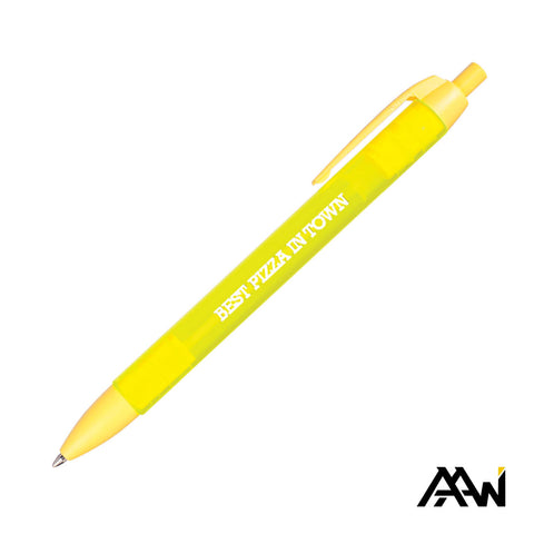 Widebody Pen w/Translucent Barrel - Matte Colored Accent