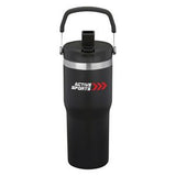 Black/Silver Logo Front View