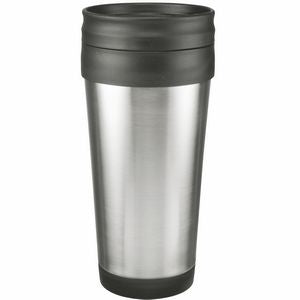 14 Oz. Stainless Steel Budget Tumbler w/ Slide 'n Sipp Lid