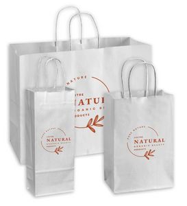 Recycled Shopping Bags – White
