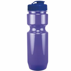 22 Oz. Bike Bottle w/ Flip Top Lid - Solid Colors