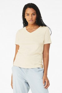 Bella+Canvas® Women's Relaxed Jersey Short Sleeve V-Neck Tee