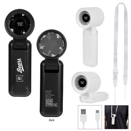Rabs Folding Fan With Digital Display