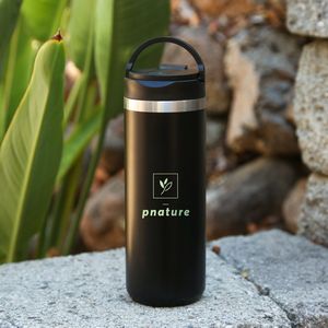 Buckhorn 530 Ml. (18 Fl. Oz.) Stainless Steel Bottle With Flip Straw