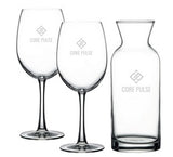 ~Durham & Lyric Set, 1 carafe, 2 wine glasses in a Raven Gift box